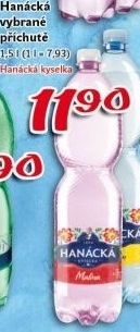 Ochucená voda Hanáckákyselka