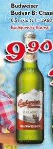 Pivo světlé výčepní B: Classic Budweiser Budvar