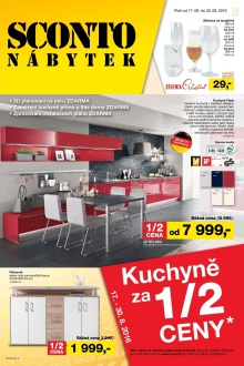 akční leták Sconto nábytek 17.8.2016-30.8.2016