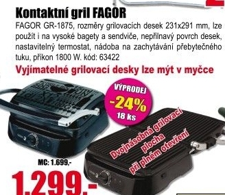 Kontaktní gril Fagor GR-1875