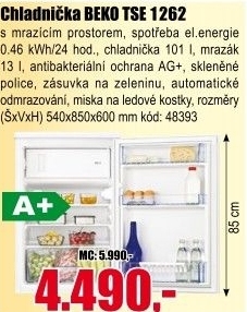 Chladnička Beko TSE 1262