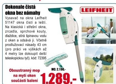Vysavač na okna Window Cleaner Leifheit