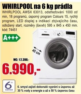 Pračka Whirlpool AWSX 63013
