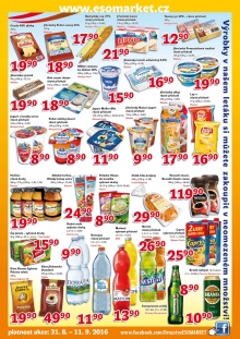 akční leták ESO MARKET 31.8.2016-11.9.2016