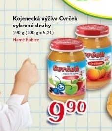 Přesnídávka ovocná Cvrček