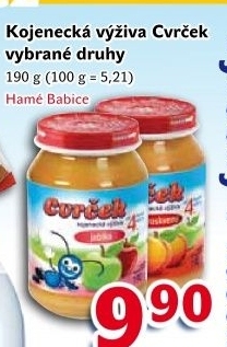 Přesnídávka ovocná Cvrček