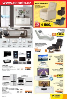 akční leták Sconto nábytek 31.8.2016-13.9.2016