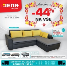 akční leták Jena nábytek 31.8.2016-20.9.2016
