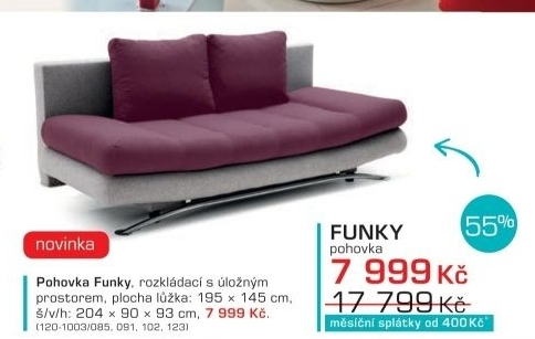 Funky (baku 4, korpus/doti 76, sedák, polštáře)