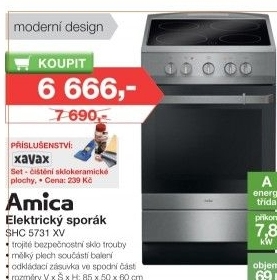Elektrický sporák Amica SHC 5731