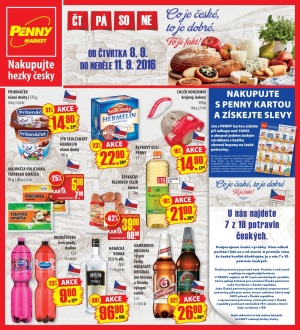 akční leták Penny Market 8.9.2016-11.9.2016