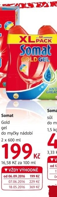 Gel do myčky Gold Somat