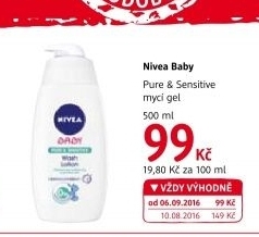 Mycí gel dětský na tvář, tělo a vlásky Pure&amp
