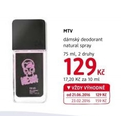 Deodorant parfémovaný MTV