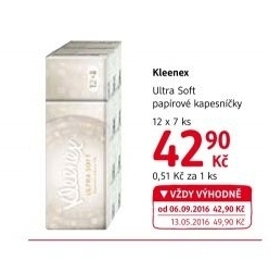 Papírové kapesníčky Kleenex