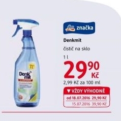 Čistič na sklo Denkmit
