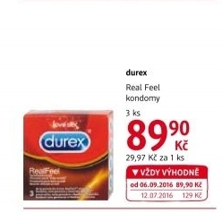 Kondomy Real Feel Durex