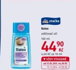 Odličovač očí Balea - dm drogerie akcniletaky.com