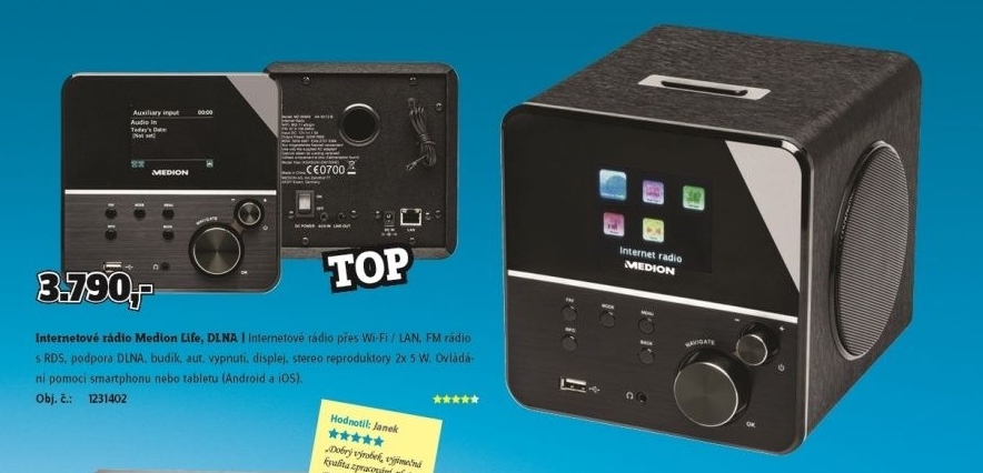 Internetové rádio Medion Life P85035 (MD 86988), DLNA, černá - CONRAD Electronic akcniletaky.com