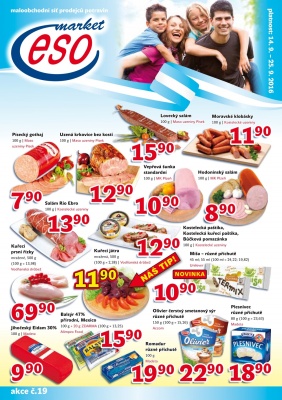 akční leták ESO MARKET 14.9.2016-25.9.2016