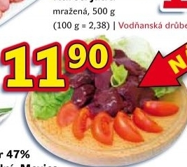 Játra kuřecí mražená Vodňanské kuře