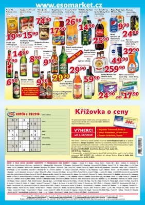 akční leták ESO MARKET 14.9.2016-25.9.2016