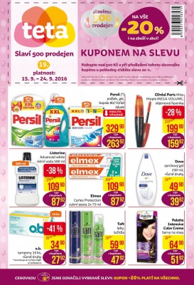 akční leták Teta drogerie 15.9.2016-24.9.2016