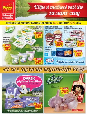 akční leták Penny Market 14.9.2016-27.9.2016