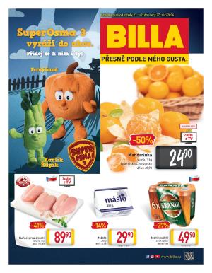 akční leták BILLA 21.9.2016-27.9.2016