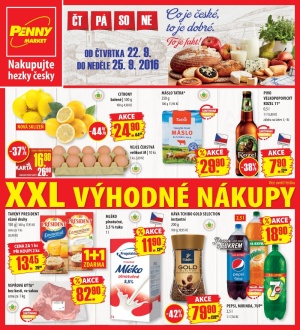 akční leták Penny Market 22.9.2016-25.9.2016