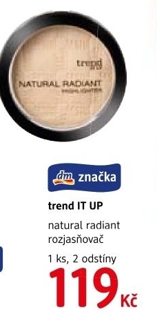 Rozjasňovač Natural radiant Trend IT UP