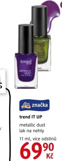 Lak na nehty Metallic dust Trend IT UP