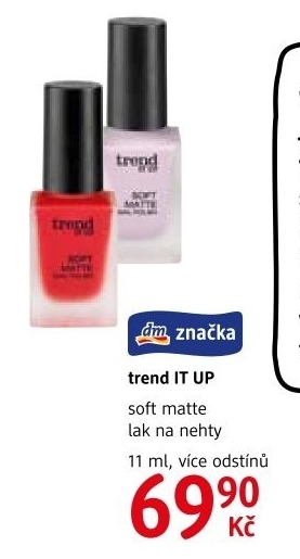 Lak na nehty Soft matte Trend IT UP