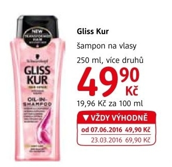 Šampon Gliss Kur Schwarzkopf