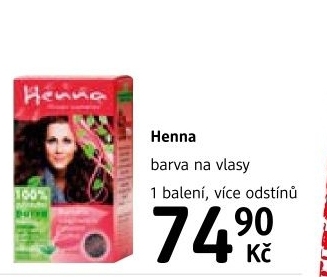 Barva na vlasy Henna