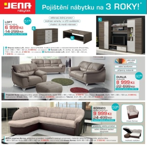 akční leták Jena nábytek 21.9.2016-4.10.2016