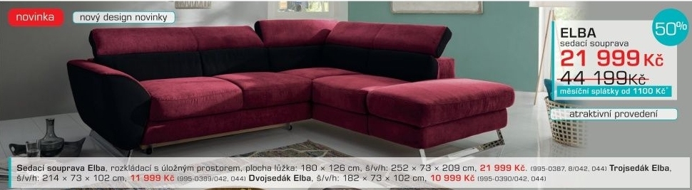 Elba - Levá (pulse black D209, korpus/new lucca plum P713)