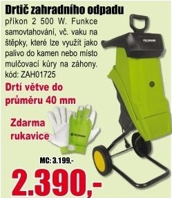 Drtič zahradního odpadu Fieldmann FZD 4010-E
