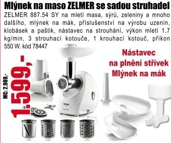Mlýnek na maso Zelmer 887.54 SY