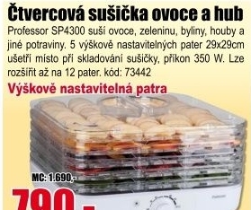 Sušička ovoce Professor SP4300