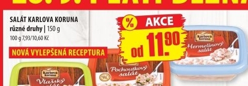 Saláty Karlova Koruna