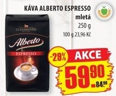 Mletá káva Alberto Espresso Darboven