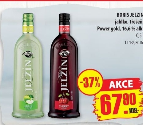 Vodka ochucená Boris Jelzin