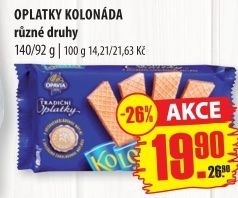 Oplatky Kolonáda Opavia