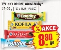 Tyčinky čokoládové Orion