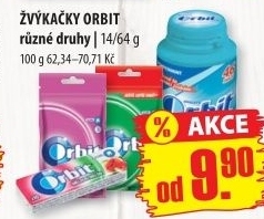 Žvýkačky Orbit