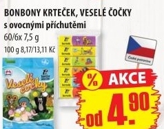 Dražé ovocné Krteček M bons