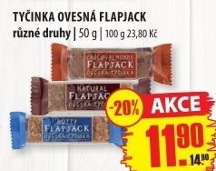 Tyčinka ovesná Flapjack Bonavita