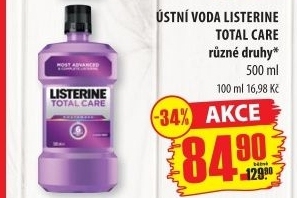 Ústní voda Listerine Total Care