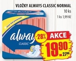 Vložky dámské Always